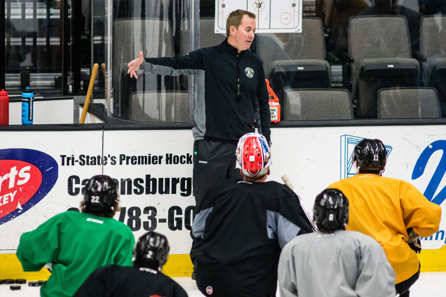 Wheeling Nailers head coach Mike Bavis III
